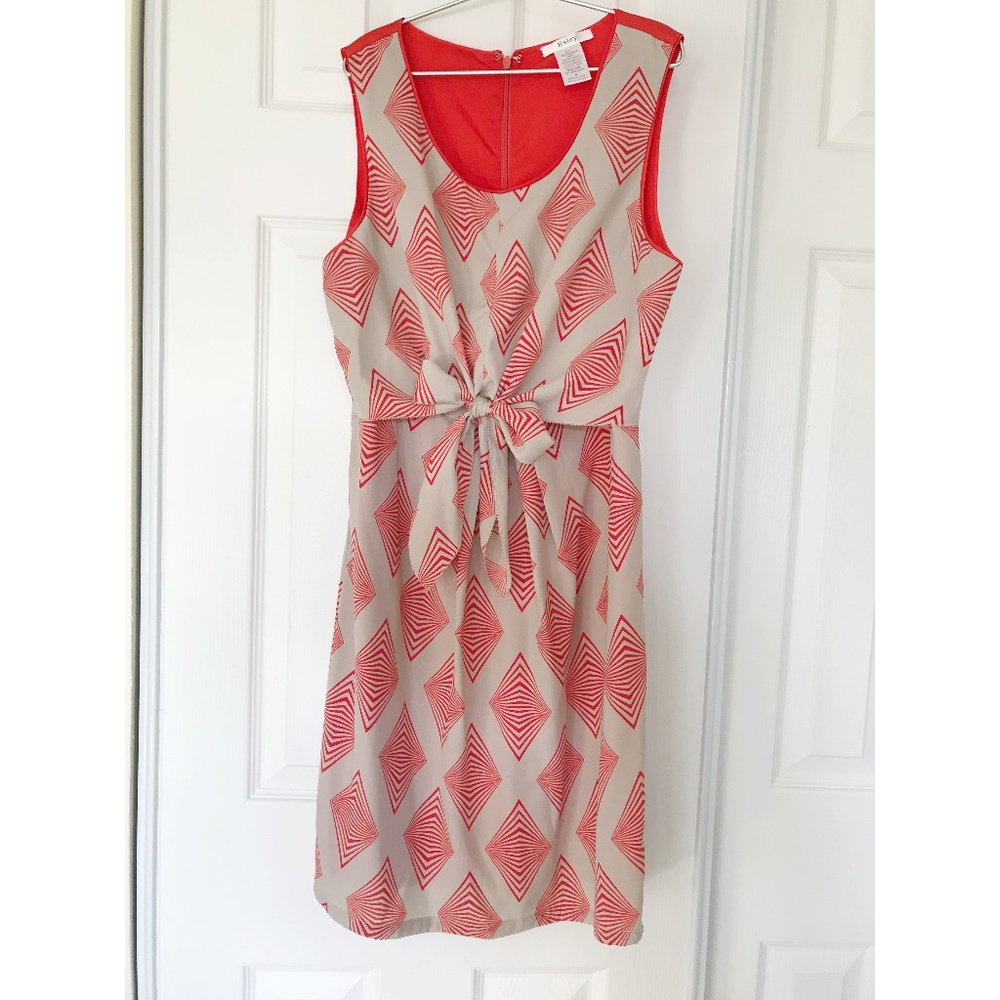 Sleeveless Geometric Shift Dress Sz Small